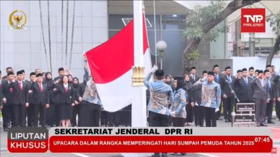 Amanat Upacara Sumpah Pemuda 2025 Prabowo tema persatuan